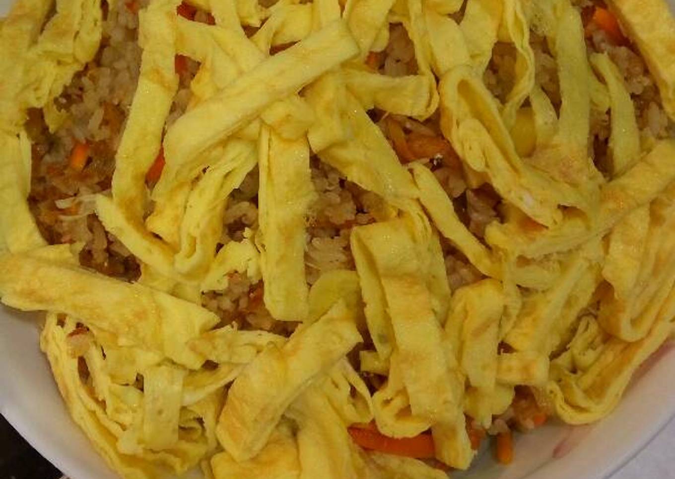 Nasgor nanas tabur Mie telur special