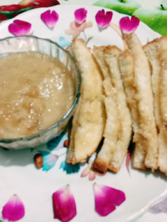 A picture of Homemade peanut butter tasty healthy peanut butter bread.