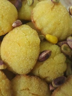 صورة لوصفة لقم بسبوسة ولا أروووووع 😍