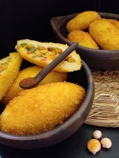 Una foto de Papas rellenas de digüeñes