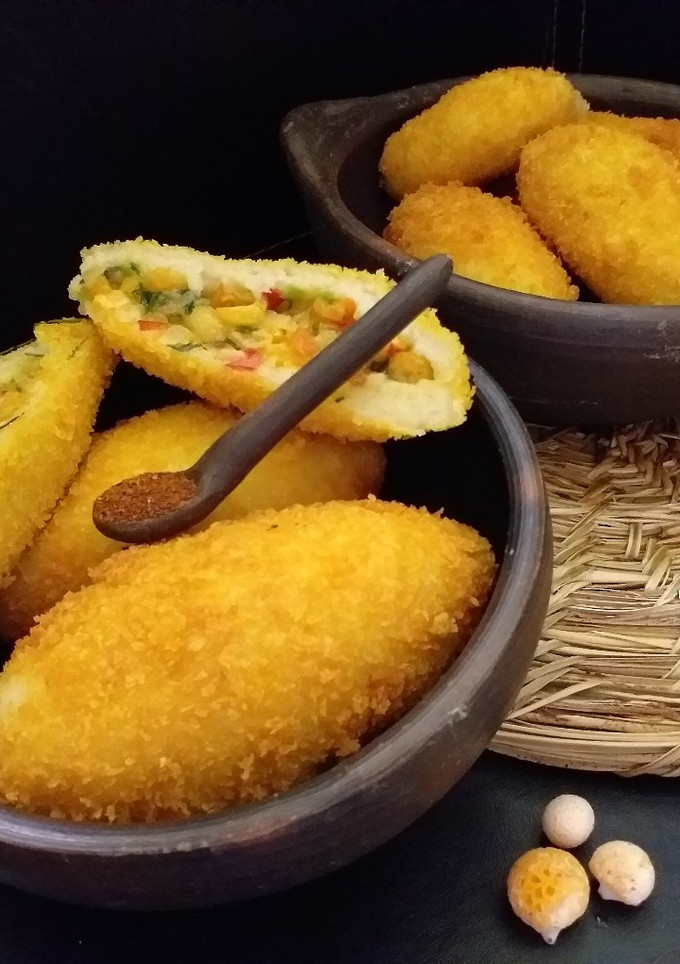 Una foto de Papas rellenas de digüeñes