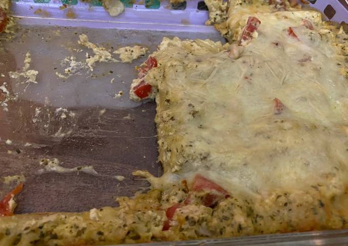 Easiest Way to Make Ultimate Creamy Pesto Chicken Lasagna