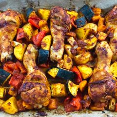 A picture of Baked Chicken Drum with Potato and Vegetable | So simple and delicious!!!.