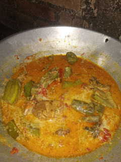 Foto resep Ikan pari santan + terong