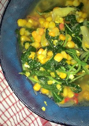 Foto resep Tumis Bayam Jagung Manis