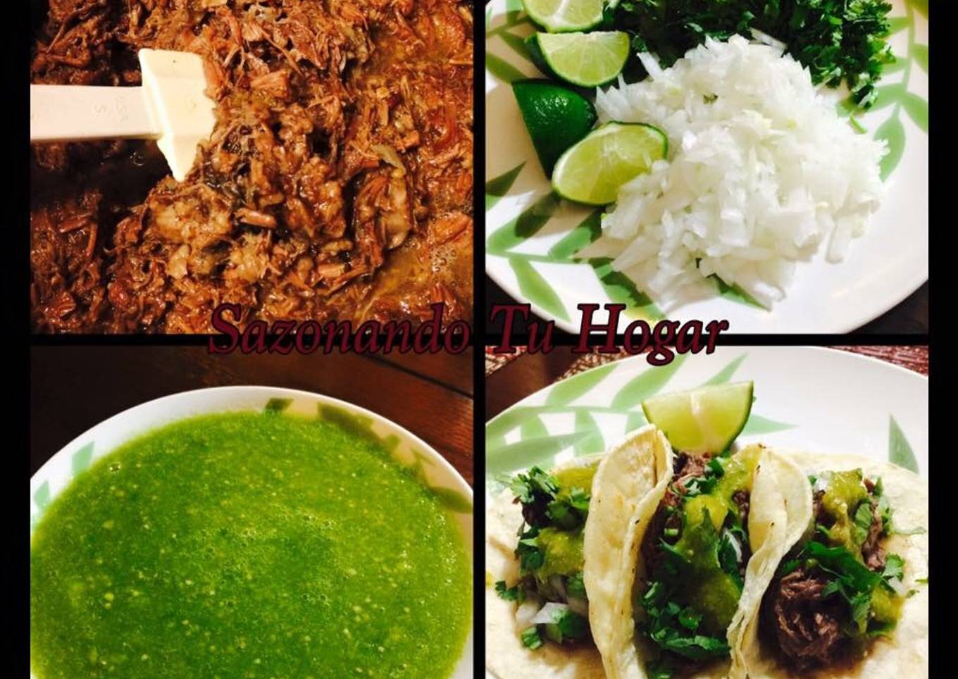 Tacos de cachete de res (estilo barbacoa)👌🏻👌🏻