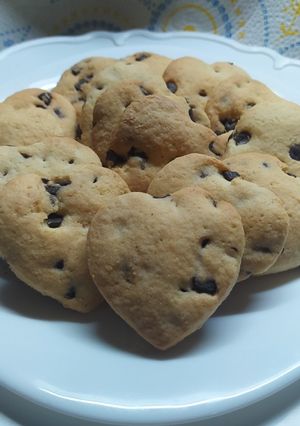 Una foto de Cookies  De Masa Con Aceite Y Chips De Chocolate