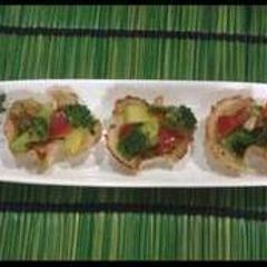 A picture of Mango Broccoli Tarts.