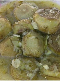 Una foto de Alcachofas guisadas
