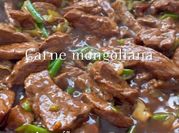 Una foto de carne mongoliana