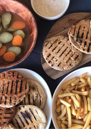 A picture of Grilled Hawawshi (Egyptian minced meat loaf).