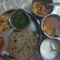 A picture of Navratra Thali.