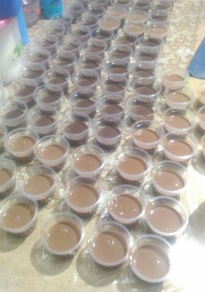 Foto resep Puding coklat susu telur ala BuLan