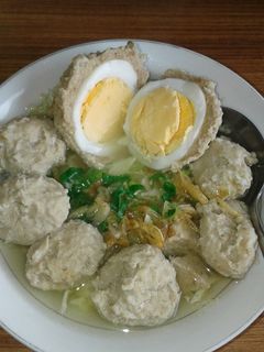 Foto resep Bakso sapi ayam eksperimen pertama 🐄🐔