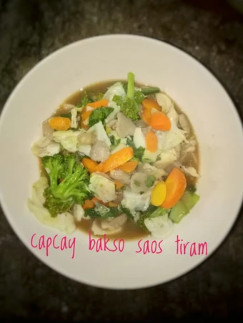 Langkah Gampang Membikin Resep Capcay bakso saos tiram yang Bisa Manjain Lidah Anti Ribet, Lezat Sekali