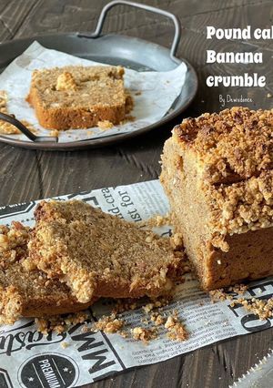 Foto resep Pound Cake Banana Crumble (Bolu Pisang Crumble)
