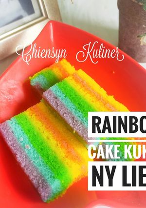 Foto resep Rainbow cake kukus ny Liem