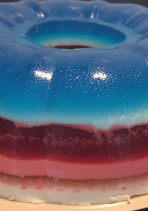 Una foto de Gelatina arcoíris