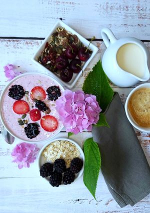 Une photo de Overnight Oats à la fraise