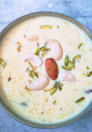 A picture of Rice kheer.