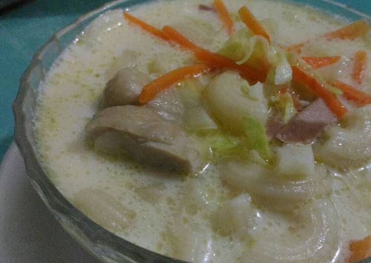 Recipe of Quick Creamy Chicken Macaroni Soup