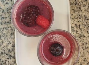 Foto principal de Flan de arándanos y moras con agar agar🍨
