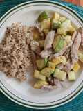 Bisteces de puerco con calabacitas, fácil y rápida