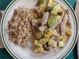 Bisteces de puerco con calabacitas, fácil y rápida
