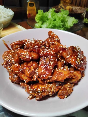 Langkah Mudah untuk Membuat Resep Spicy honey butter chicken yang Enak Banget Anti Ribet, Mantap