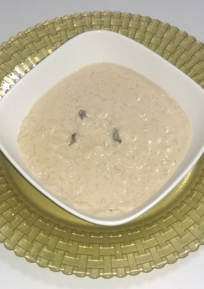 Una foto de Arroz con leche de coco jengibre y canela