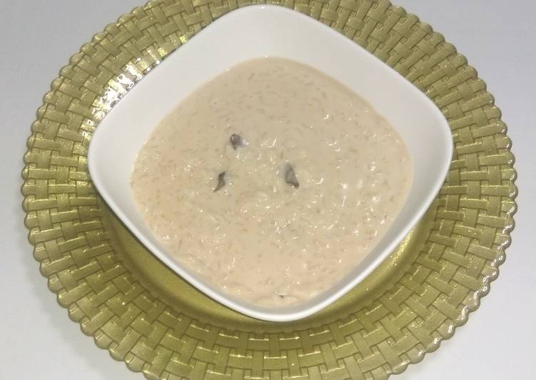 Arroz con leche de coco jengibre y canela