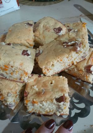 Una foto de Bizcochuelo de zanahoria con nueces ideal diabetes