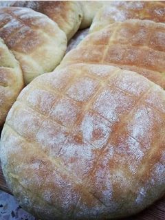 صورة لوصفة خبز الكوشة بالسميد والفرينة (طحين) خفييف ومقطن ❤