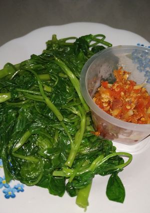 Foto resep Lalapan kangkung