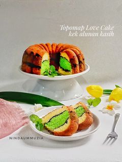 Foto resep Topo Map Love Cake/Kek Alunan Kasih
