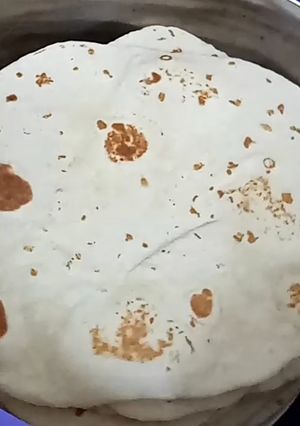 صورة لوصفة خبز الصاج