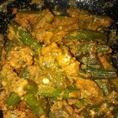 Gravy wali bhindi ki sabji A picture of Gravy wali bhindi ki sabji.