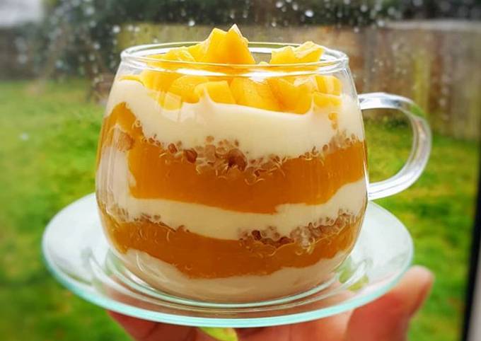 Overnight Mango Quinoa Parfait