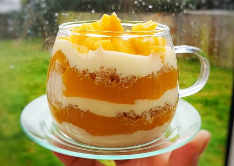 Simple Way to Make Quick Overnight Mango Quinoa Parfait