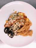 Gratinated Milky Mushroom with Bolognese sauce and Assorted Mushroom