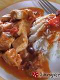 Turkey with olives and ouzo