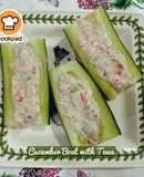 👩‍🍳Cucumber Boat with Tuna (Protein & Vitamin)