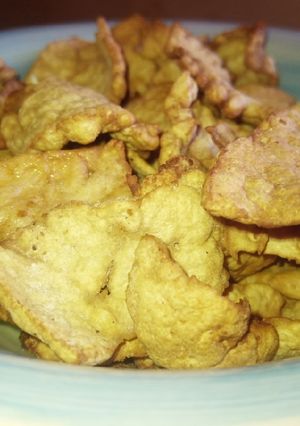 Crispy awara ko awara chips (Qara'i) ainihin hoton girkin