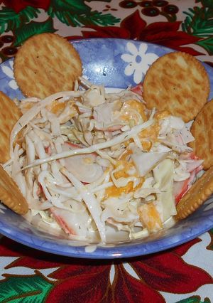 Una foto de Ensalada de surimi y mango