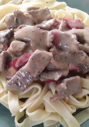 A picture of Sig's Beef in Pepper and Garlic Sauce.