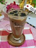 Grass Jelly Coffee Milk