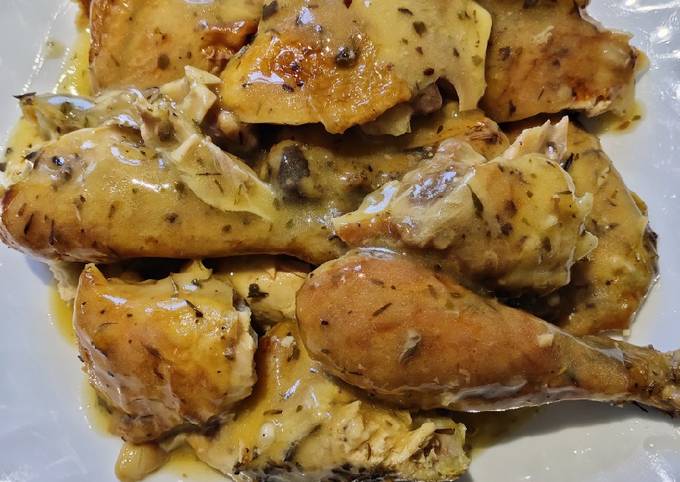 Simple Way to Prepare Quick Bake Chicken with Sauce