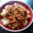 Caracolitos con Salsa de Salchichas