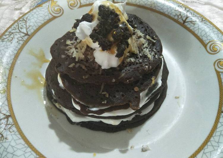 Cara memasak Suntuk? Pancake keju dengan whipped cream yuk! Anti Gagal