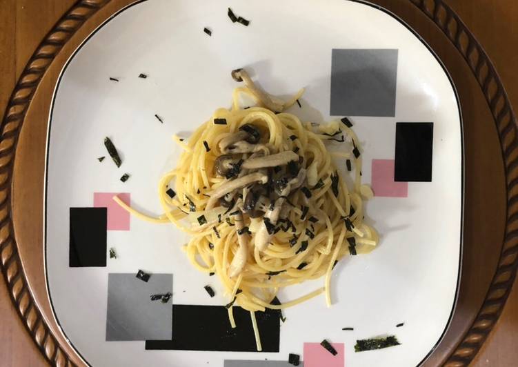 Spaghetti Aglio Olio Jamur Shimeji